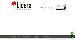 Desktop Screenshot of lideraimoveis.com.br