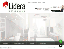 Tablet Screenshot of lideraimoveis.com.br